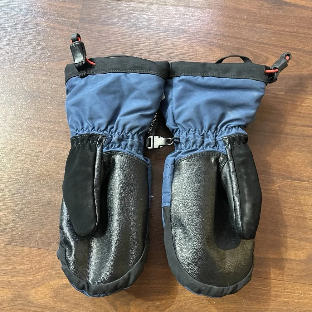 The North Face Kids Montana Ski Mitten‎ Snow Gloves Blue Size Medium MSRP $50